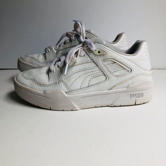 PUMA SLIPSTREAM SNEAKER WOMEN'S WHITE SIZE 5.5 LACE UP - Picture 2 of 8